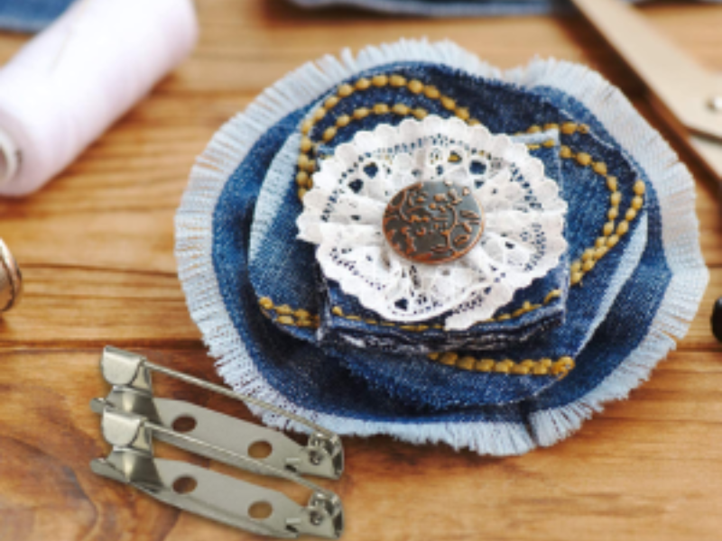 Brooch Pins x100 Secure Back Clasp with Back Bar Fastener 25mm