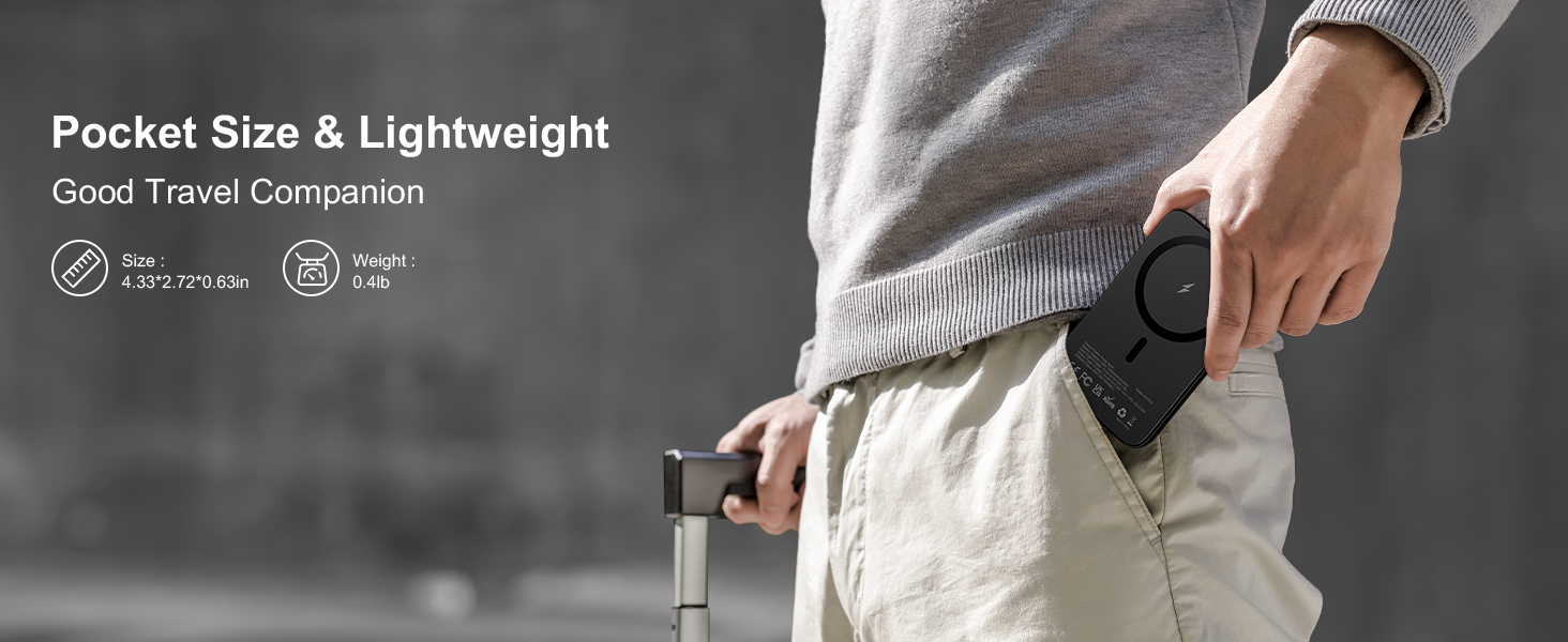 slim magnetic power bank