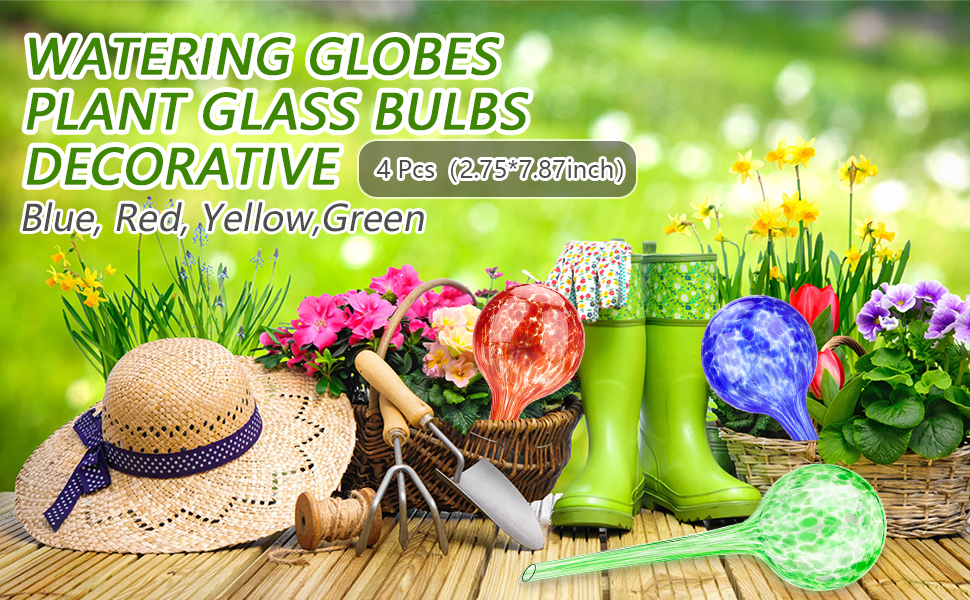 Achort Self Watering Globes Plant Glass Bulbs Decorative Aqua Water
