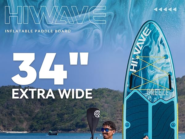 Hiwave 11' インフレータブルパドルボード Hiwave Inflatable Stand Up Paddle Board 11'*34”*6” Sup Board