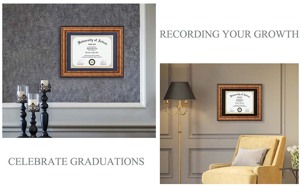 CORE ART 11x14 Diploma Frame Certificate Frames 8.5 x 11