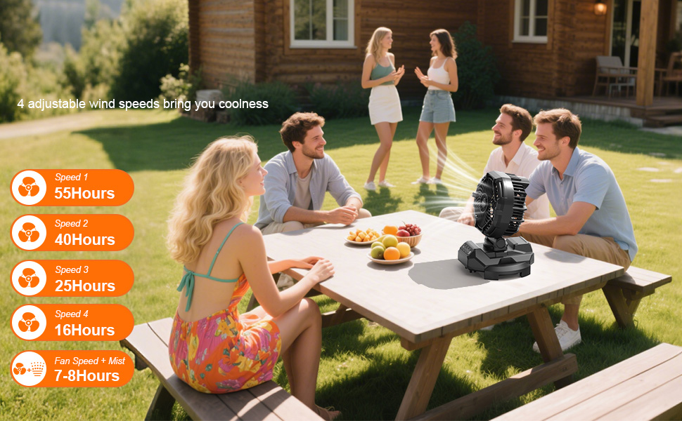 Portable Misting Fan