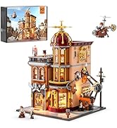 Funwhole Steampunk Flying Club Lighting Building-Bricks Set - 1871 Pcs Modular Building Blocks Di...