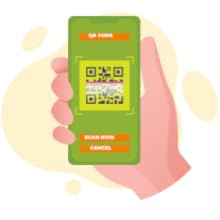 scan QR Code on smart phone