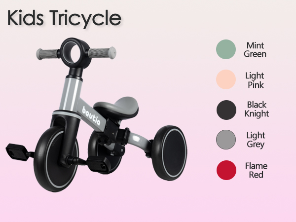 Amazon.com: Bautia Kids Tricycle with Push Handle for