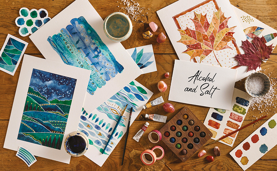 abstract art mixed media watercolour journal prompts artist sketchbook beginner botanical painting