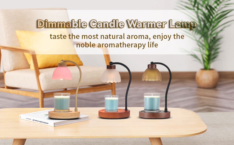 Candle Warmer Lamp, Dimmable Candle Melter for Scented