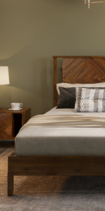 Het chique, functionele ontwerp van het Bme Caden king size platformbed door adembenemende beelden