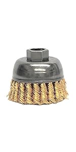 13299 bronze knot wire cup brush