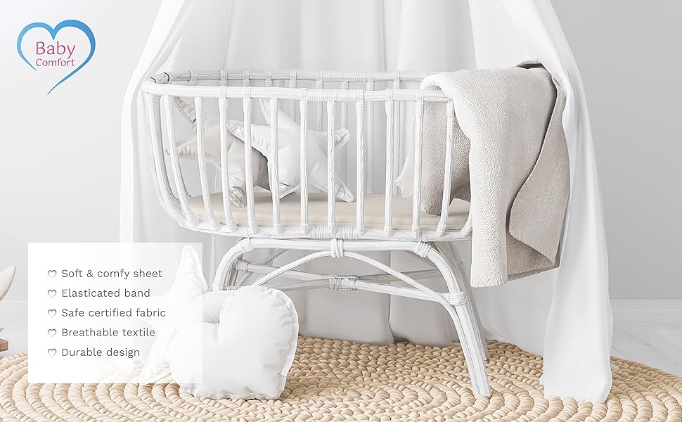 Jersey Spannbettlaken, Moseskorb Jersey, Moseskorb Spannbetttuch