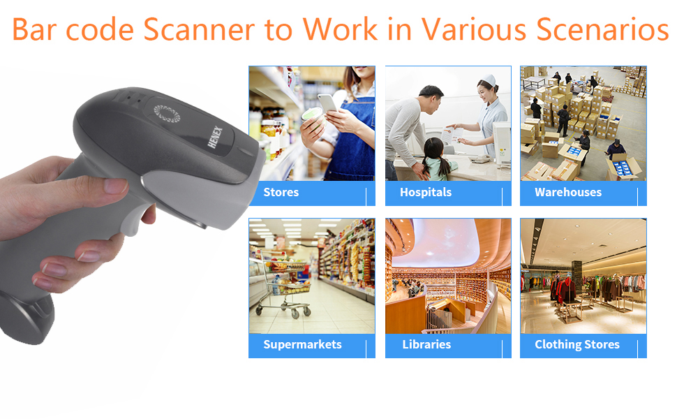 HENEX HC9205 Wired Barcode Scanner BIS Approved Handheld Barcode