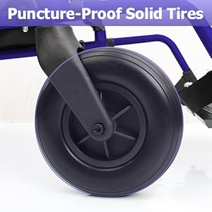 puncture-proof solid tires, lightweight foldable wheelchairs, adult wheelchair