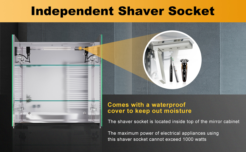 ELEGANT Illuminated Bathroom Mirror with Bluetooth Speaker