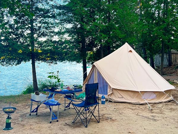 CanvasCamp Sibley 450 ProTech Glamping Tent, Canvas Camping