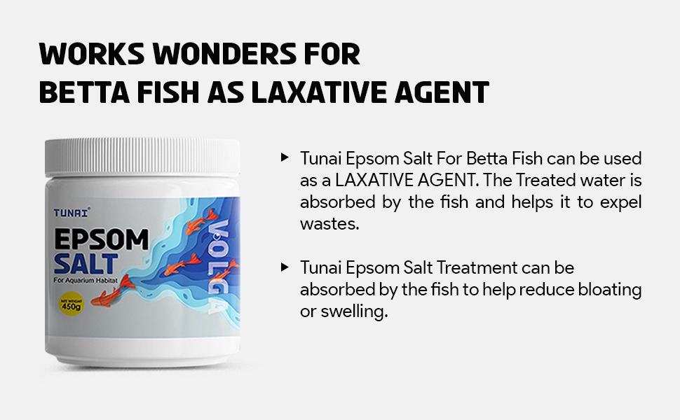 Buy Tunai Epsom Crystal Aquarium Salt 450g for Aquarium Fish Tank