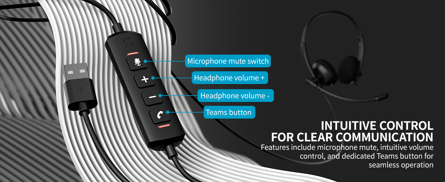 computer headset with microphone