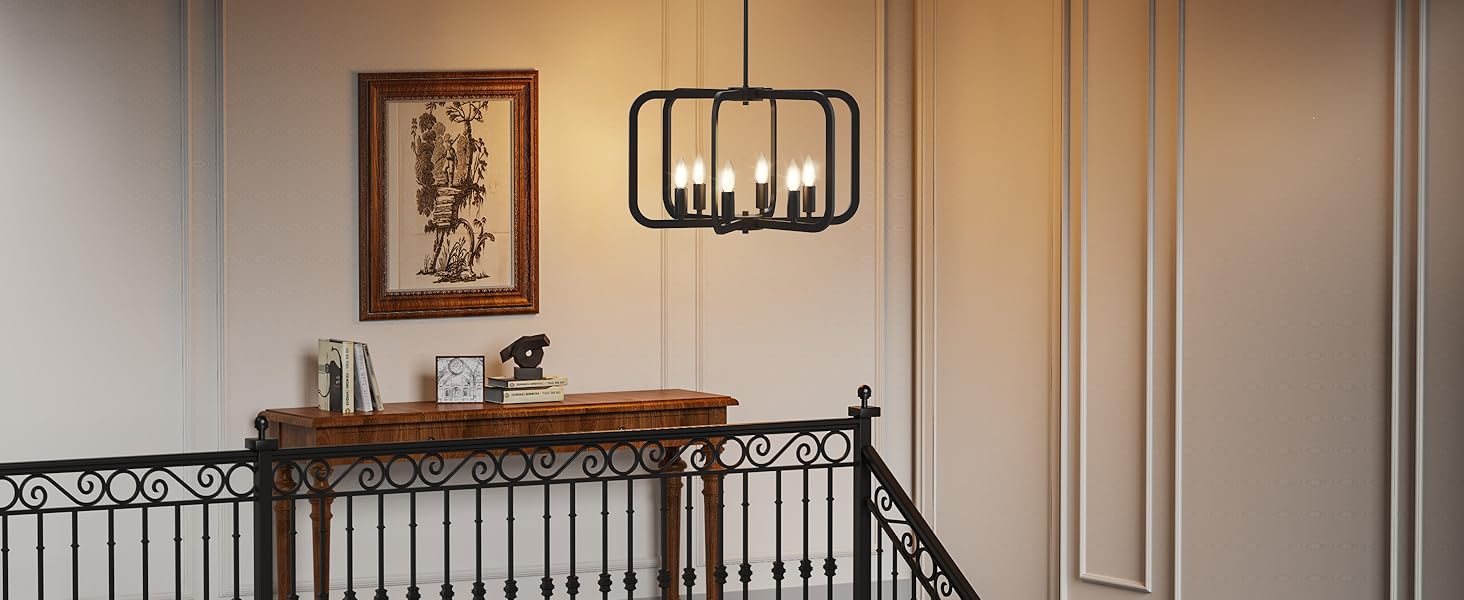 Modern black Chandelier Light Fixture