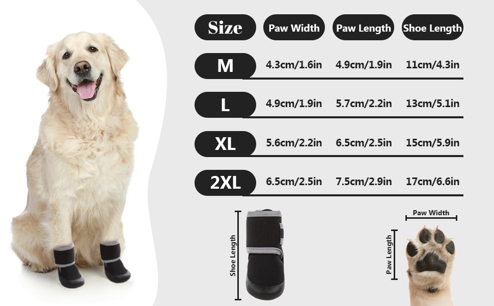 MHaustlie Dog Shoes, Dog Shoes for Injured Paws, Dog Boots Paw