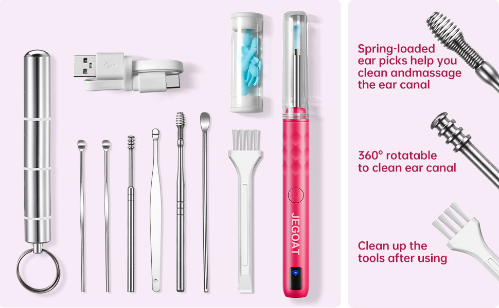 Full set of equipment of ear cleaner