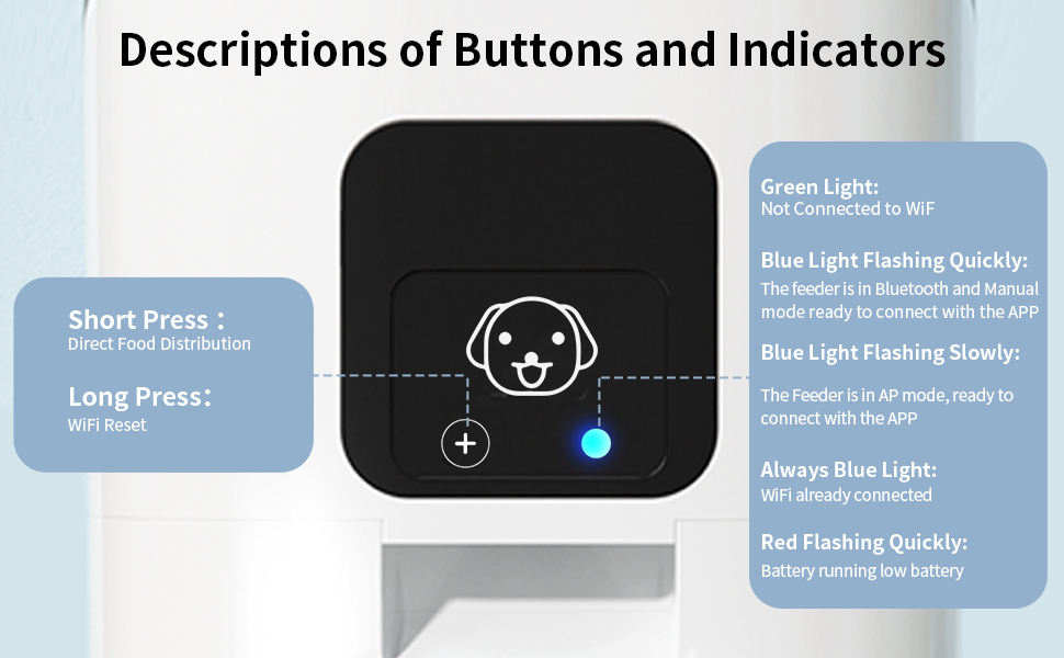 AIRJUGAR Automatic Cat Feeder for 2 Cats, 7L Dual Tray