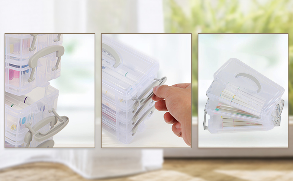Stackable Transparent Pen Box