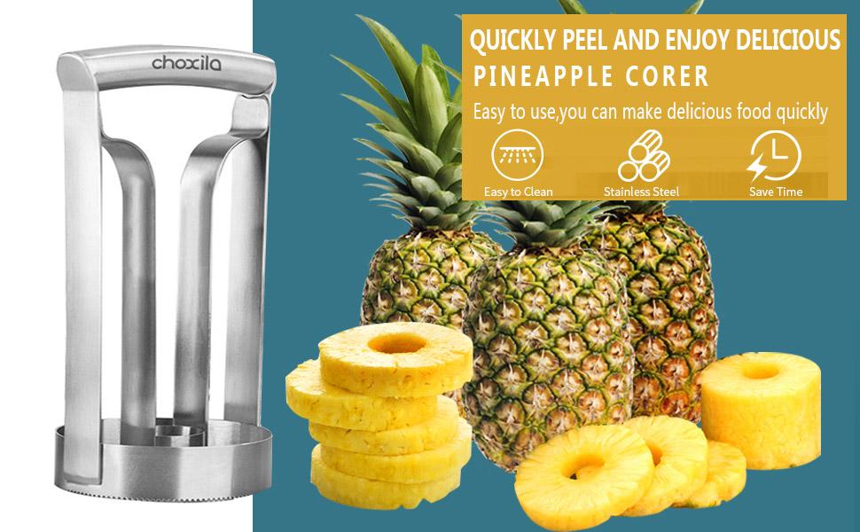 Choxila Pineapple Corer Stainless Steel Pineapple Corer Peeler