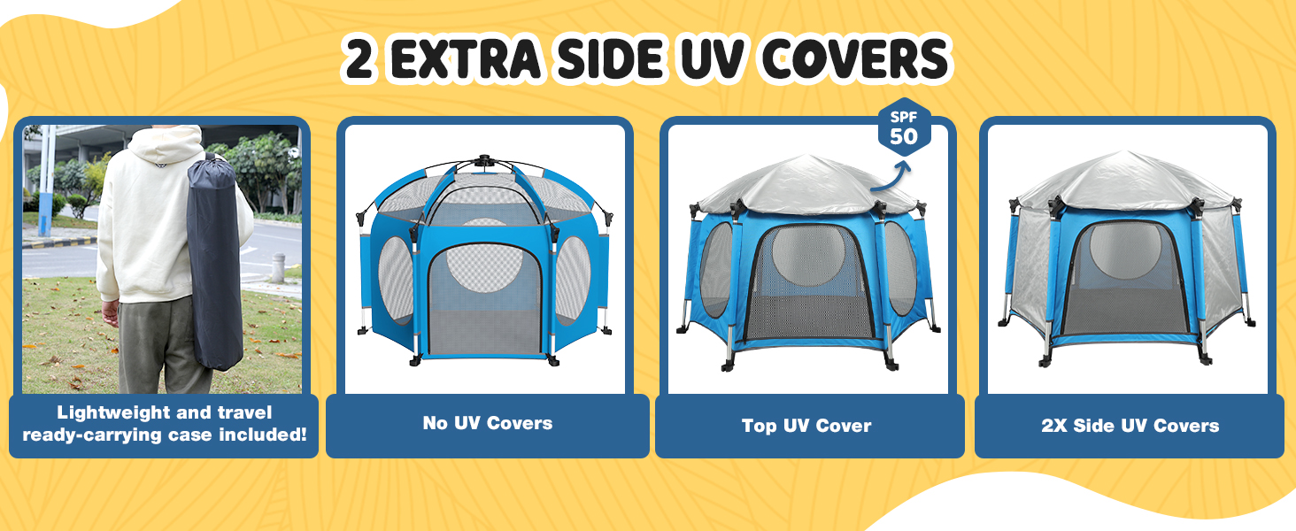 Portable Playpen for Babies and Toddlers Pop Up Playpen