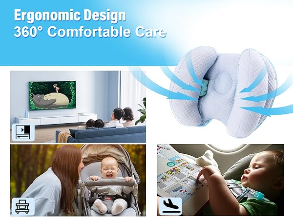 Baby Patting Pillow Blublu Park Upgraded 2 In 1 Baby Travel Pillow