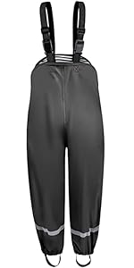 Kinder Regenhose Wasserdicht Black