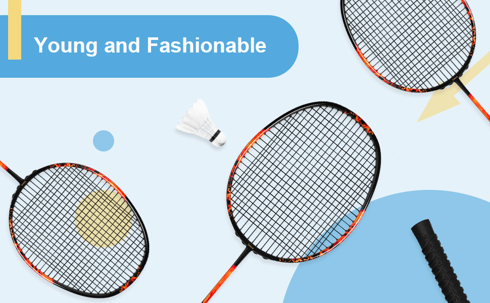 Badminton Rackets Set of 2