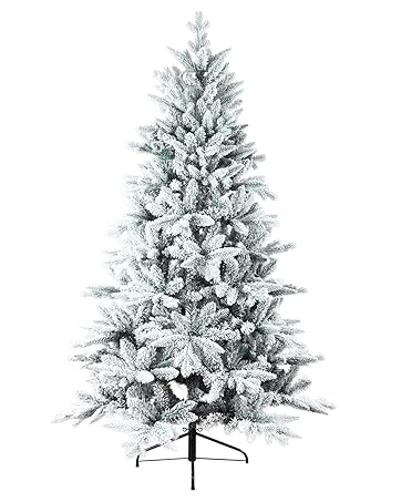 flocked christmas tree
