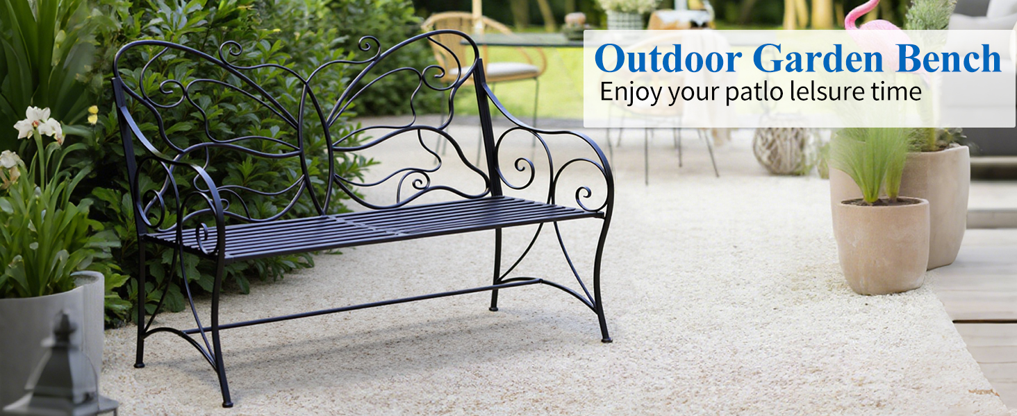 metal bench outdoor