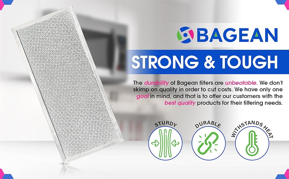 Strong and tough microwave grease vent filter replacement