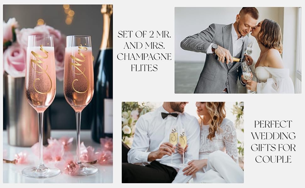 mr and mrs champagne glasses cake cutting set for wedding wedding gifts for couples 2023