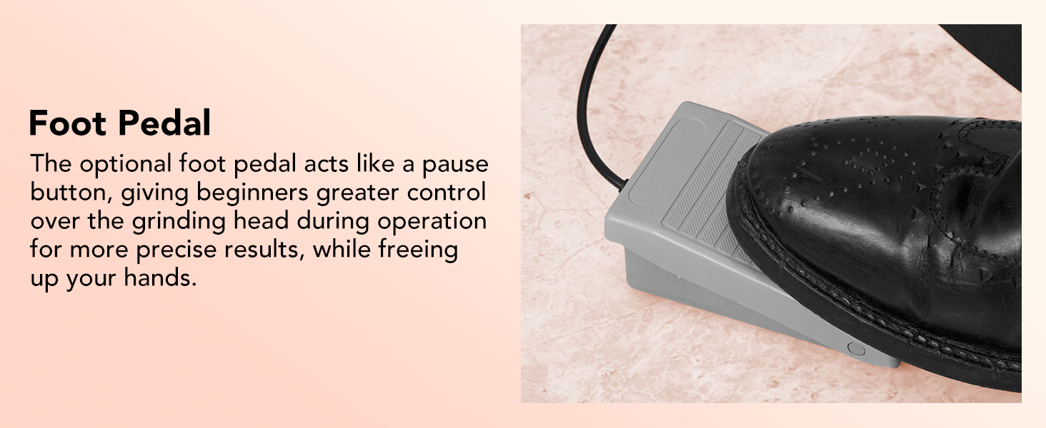 nail drill with foot pedal