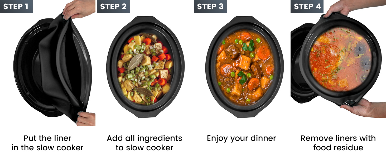 Slow Cooker Liners fit Crock Pot 78 QT,Maywe Tanso for Crock Pot Liners For 78