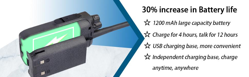 two way radio with long battery life