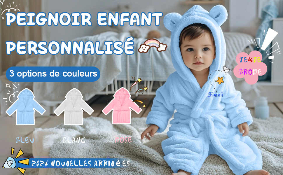 personalised baby gifts bath robe kids dressing gown personalised dressing gowns