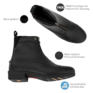 Schuhe, Stiefeletten, Reitstiefel, IceLock, Boots, Paddock, Passform, Komfort, Reitstiefeletten