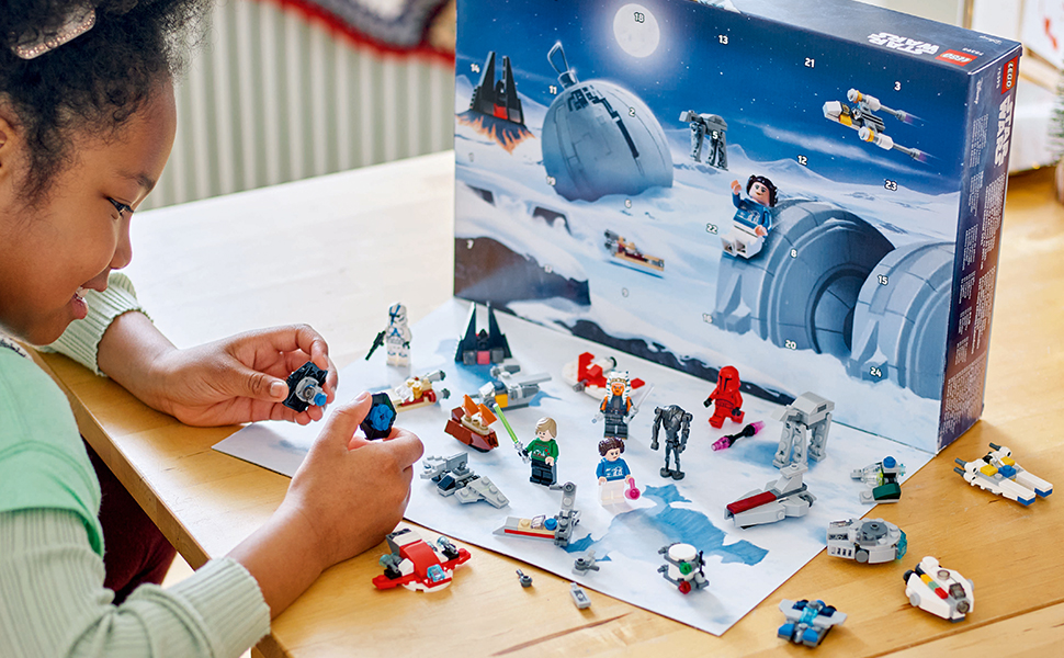 ririri♡ LEGO Star Wars Kalendarz adwentowy na 2024 rok, Zabawka dla