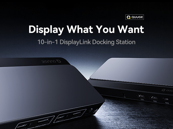 QUUGE 10in1 ドックステーション 2画面 4K 60Hz 85W給電 Amazon.co.jp: ドッキングステーション HDMI 2ポート 2画面出力