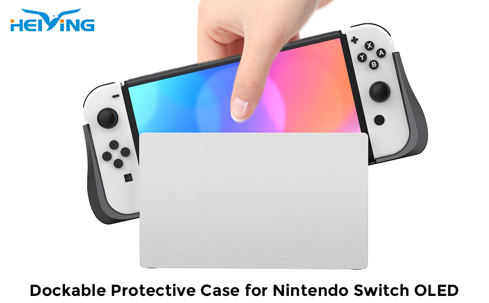 HEIYING Switch OLED Case for Nintendo Switch OLED, Dockable Case