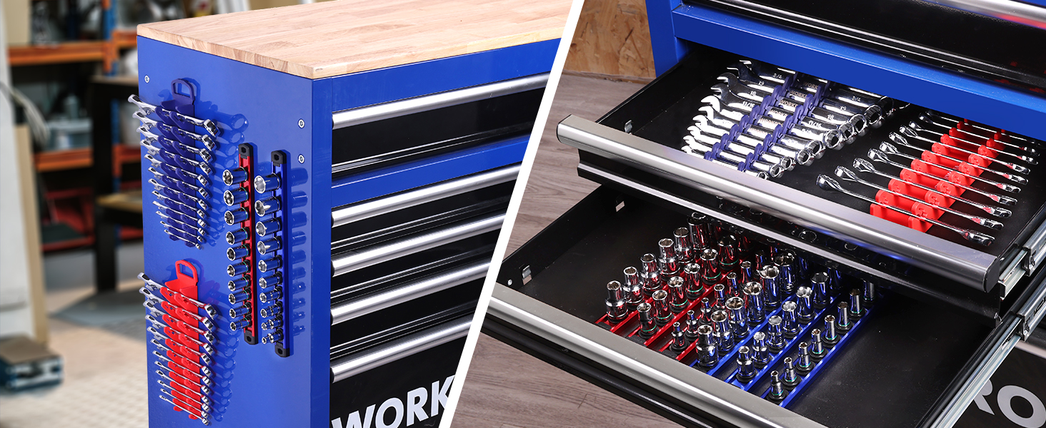 wrench organizer for tool box drawer