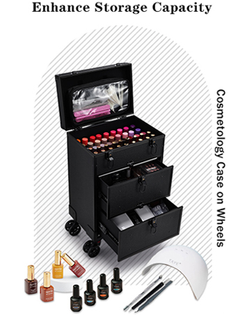 rolling makeup case