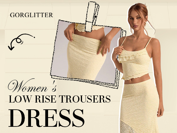 タマゴ_20250831_2 Amazon.com: GORGLITTER Women's 2 Piece Skirt Sets Lace Crop