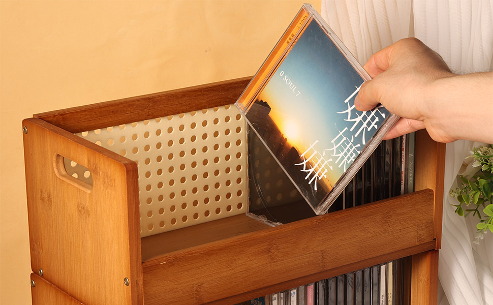 Set Bamboo CD Storage Box