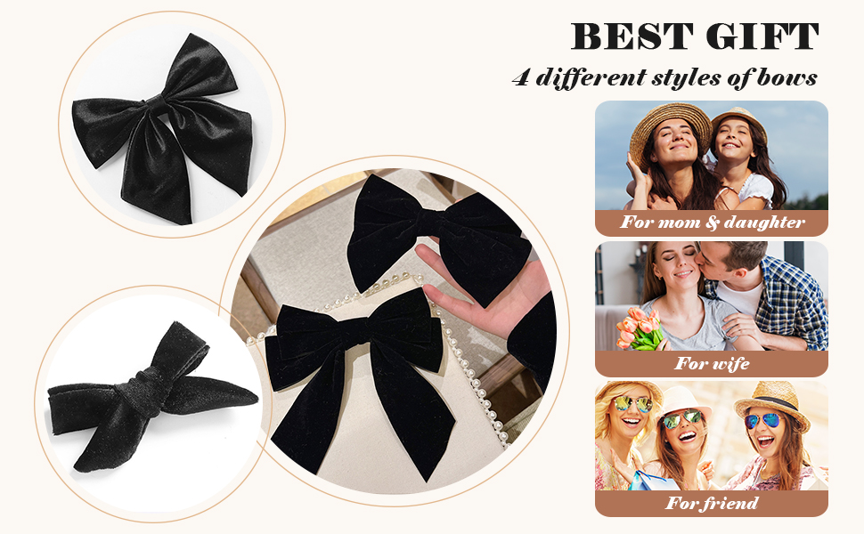  4 different styles of bows
