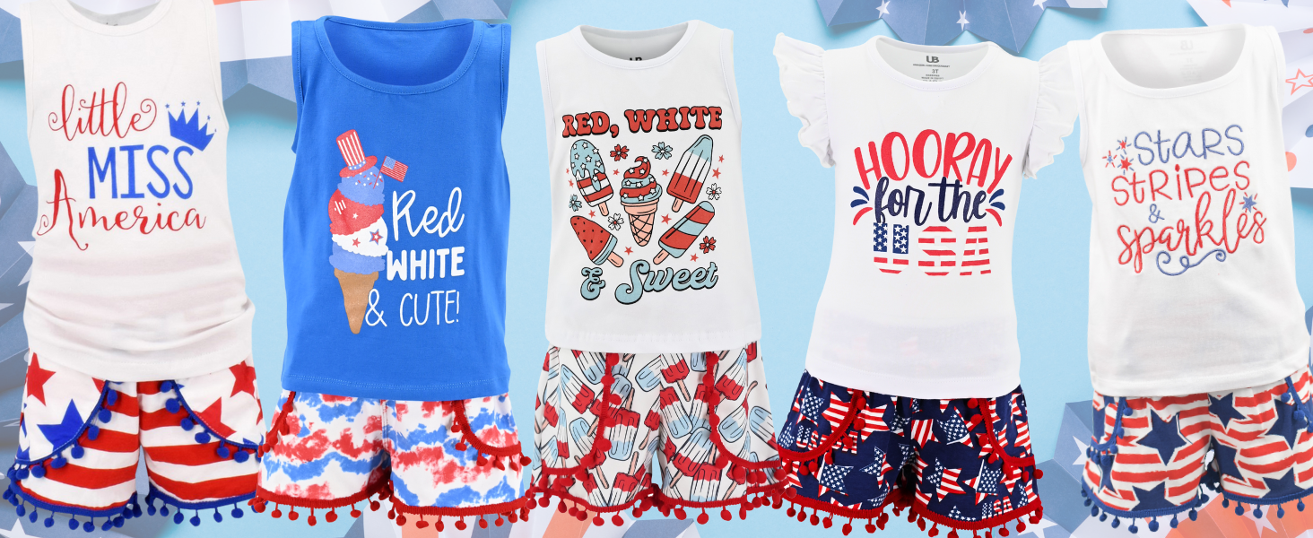 Girls 4th of July Outfits