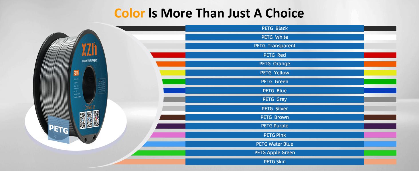 PETG Filament 1.75mm 3D Printer Filament 1Kg(2.2lbs) 3D Printing Filament, Strong Toughness & High Precision +/- 0.02mm, No Tangle No Clog No Bubble, Fits for Most 3D Printers, PETG Silver 13 PETG Filament
