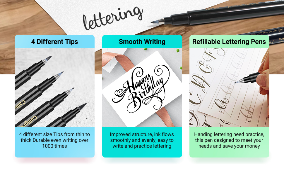 Caligraphy Pen kits for Beginners 6 Pack Calligraphy